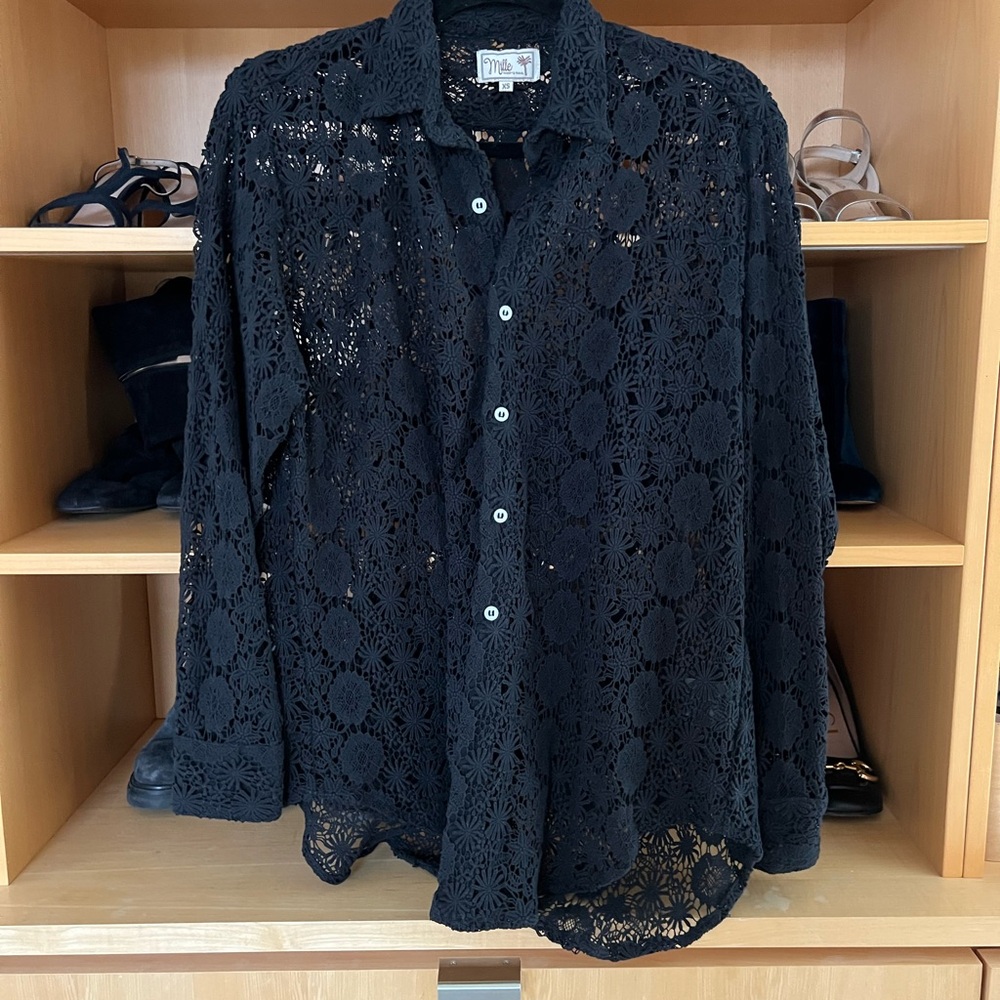 Black Lace Shirt
